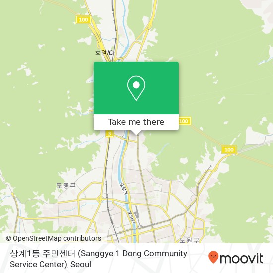 상계1동 주민센터 (Sanggye 1 Dong Community Service Center) map
