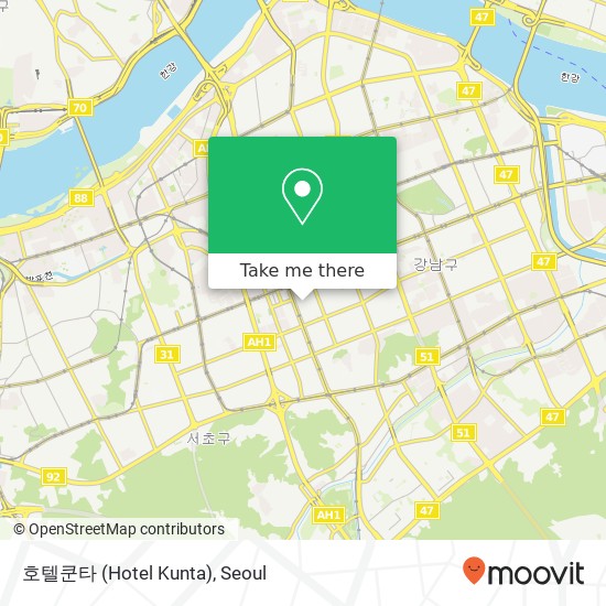 호텔쿤타 (Hotel Kunta) map