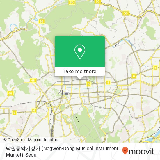 낙원동악기상가 (Nagwon-Dong Musical Instrument Market) map