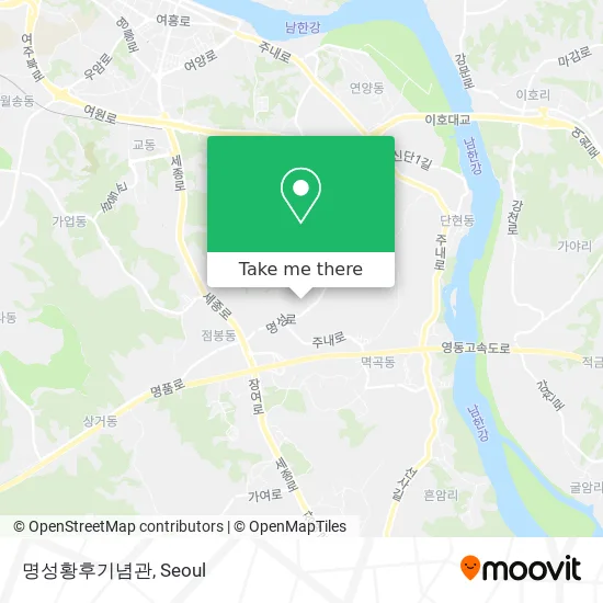 명성황후기념관 map