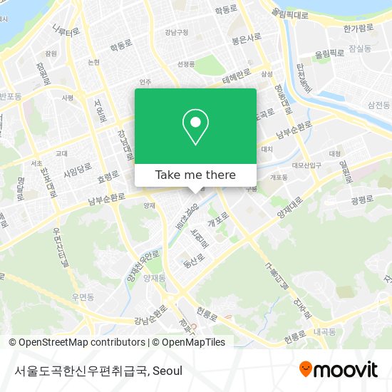 서울도곡한신우편취급국 map