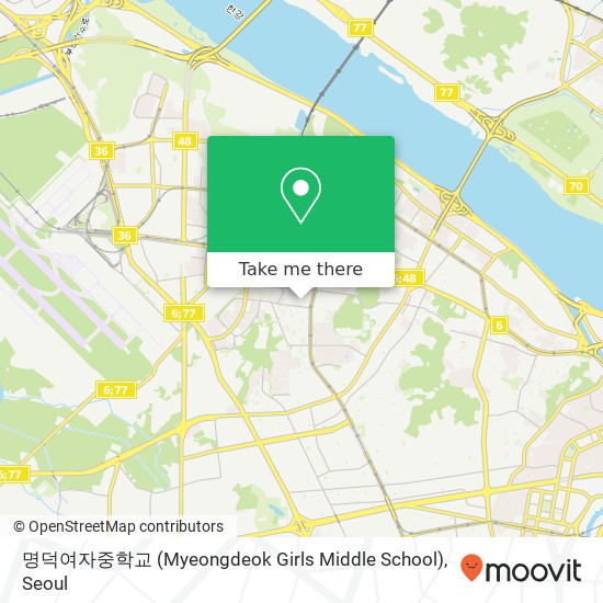 명덕여자중학교 (Myeongdeok Girls Middle School) map