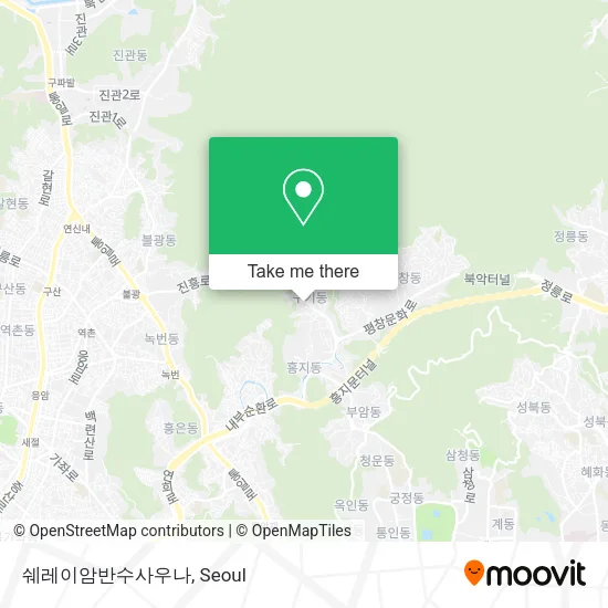 쉐레이암반수사우나 map
