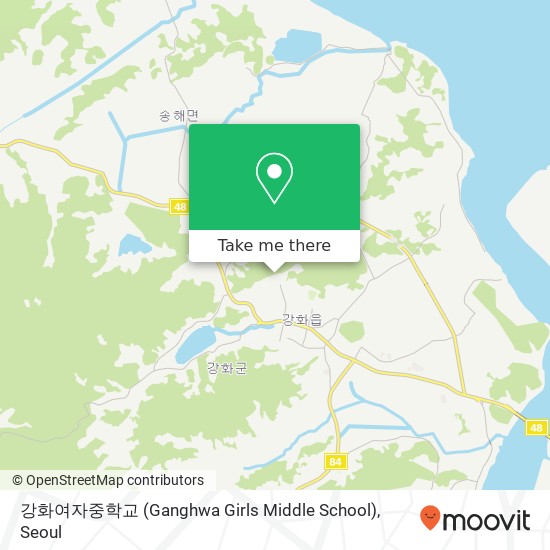 강화여자중학교 (Ganghwa Girls Middle School) map