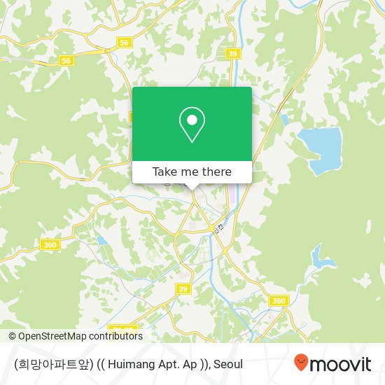 (희망아파트앞) (( Huimang Apt. Ap )) map