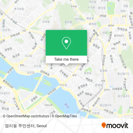 염리동 주민센터 map