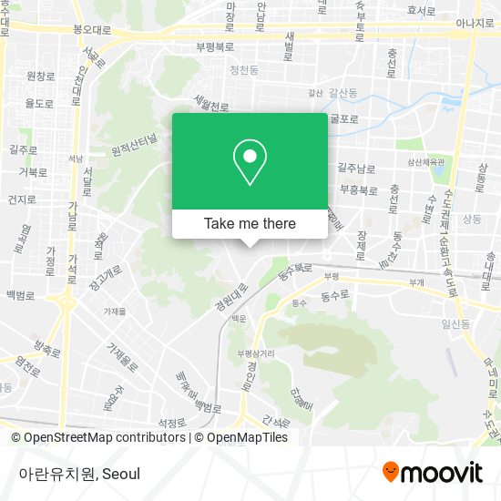 아란유치원 map