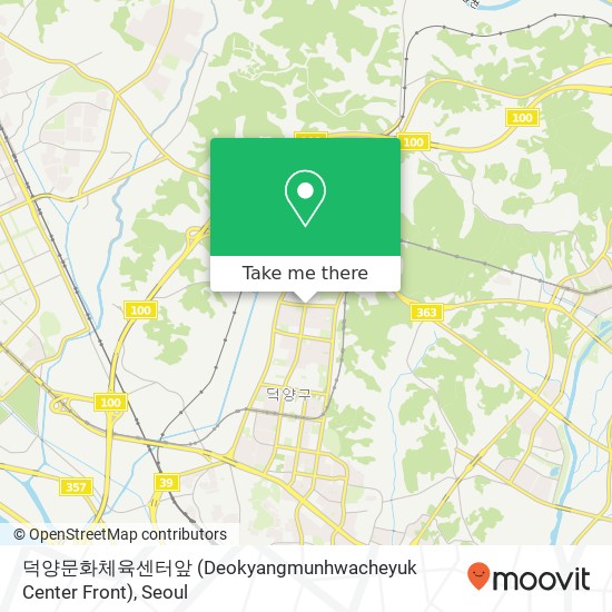 덕양문화체육센터앞 (Deokyangmunhwacheyuk Center Front) map