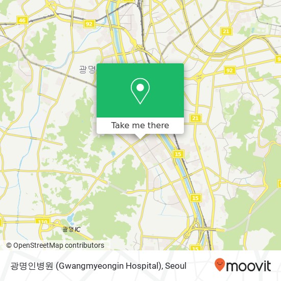 광명인병원 (Gwangmyeongin Hospital) map