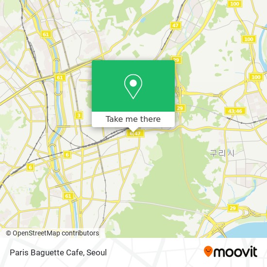 Paris Baguette Cafe map