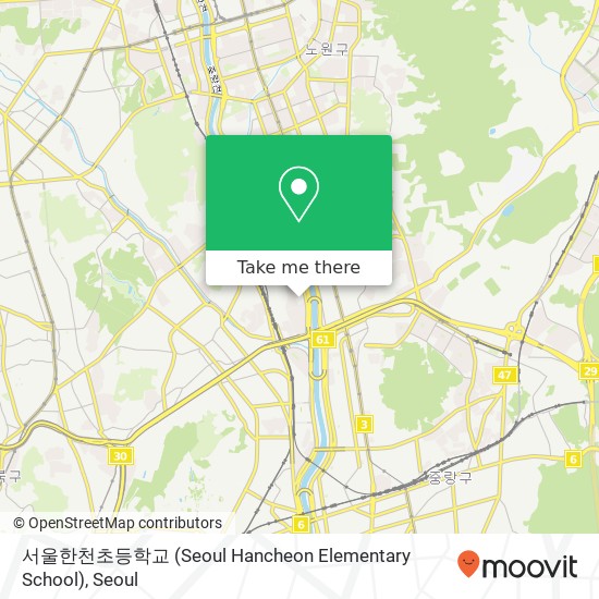 서울한천초등학교 (Seoul Hancheon Elementary School) map