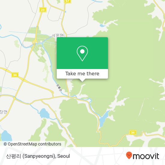 산평리 (Sanpyeongni) map
