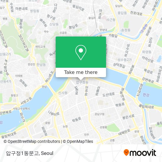 압구정1동문고 map