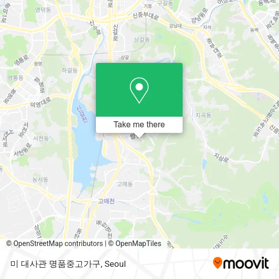 미 대사관 명품중고가구 map