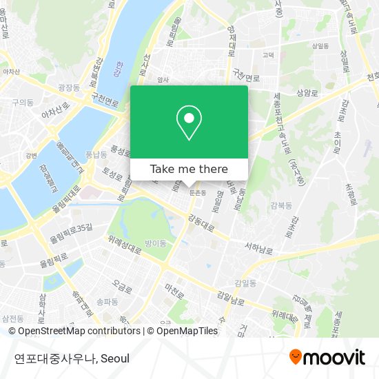 연포대중사우나 map