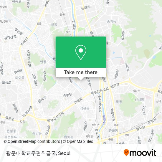 광운대학교우편취급국 map