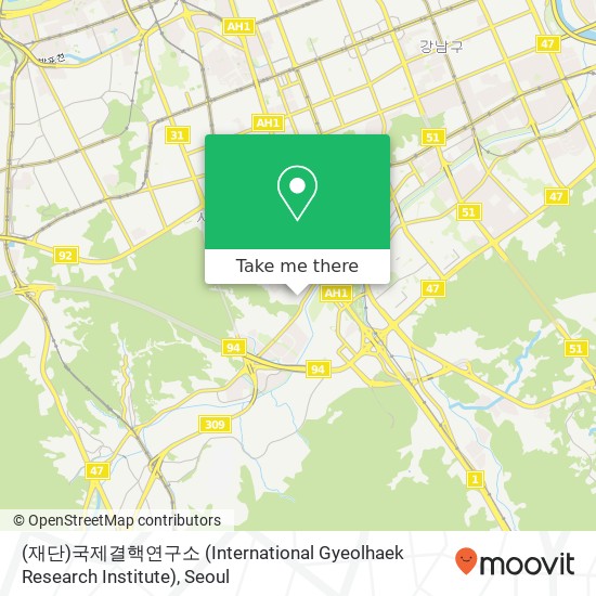 (재단)국제결핵연구소 (International Gyeolhaek Research Institute) map