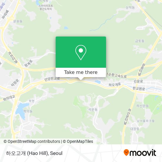 하오고개 (Hao Hill) map