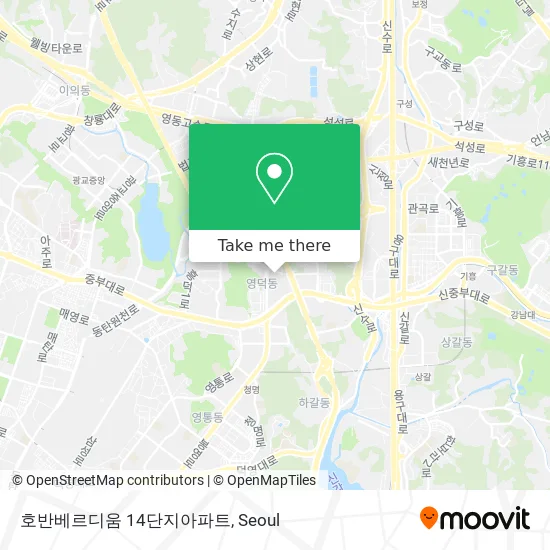 호반베르디움 14단지아파트 map