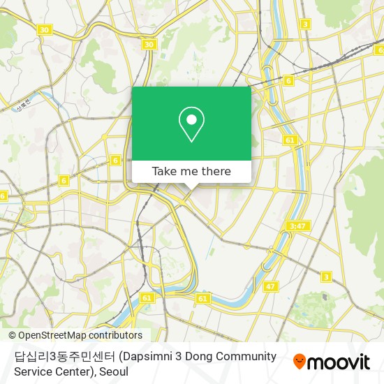 답십리3동주민센터 (Dapsimni 3 Dong Community Service Center) map