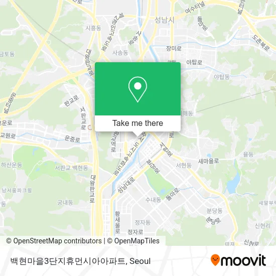 백현마을3단지휴먼시아아파트 map