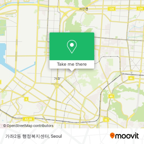 가좌2동 행정복지센터 map