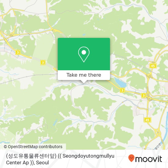 (성도유통물류센터앞) (( Seongdoyutongmullyu Center Ap )) map