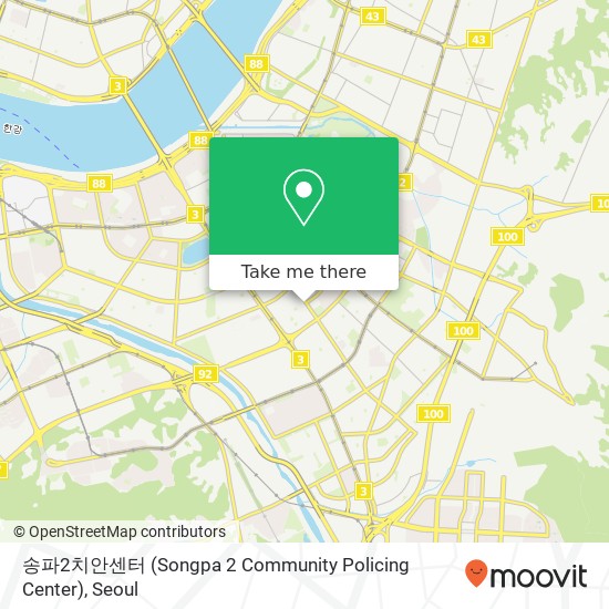 송파2치안센터 (Songpa 2 Community Policing Center) map