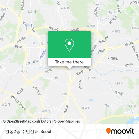 안성2동 주민센터 map