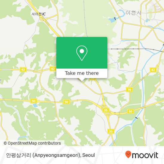 안평삼거리 (Anpyeongsamgeori) map