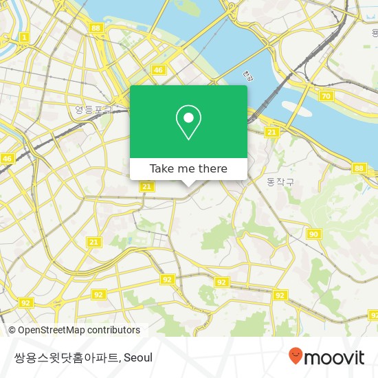쌍용스윗닷홈아파트 map