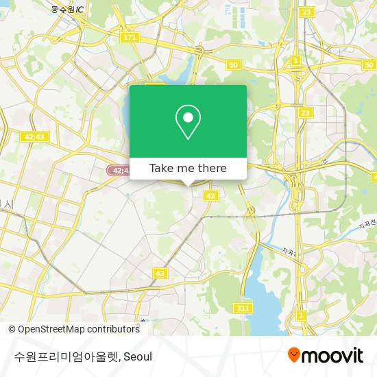 수원프리미엄아울렛 map