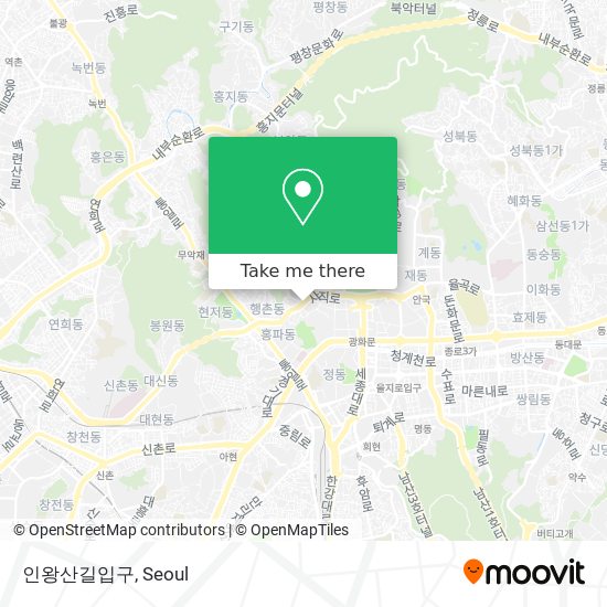 인왕산길입구 map