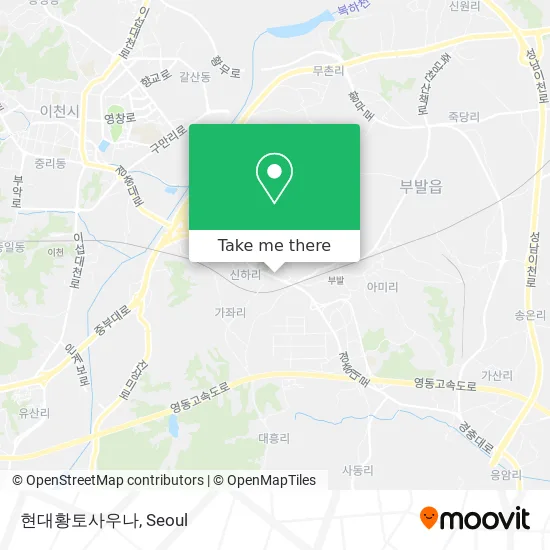 현대황토사우나 map