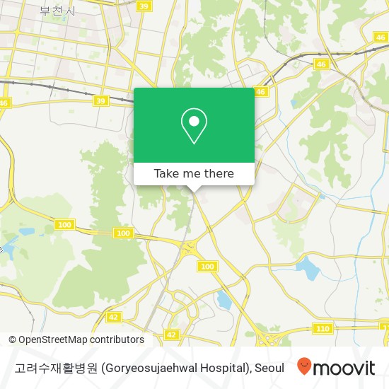 고려수재활병원 (Goryeosujaehwal Hospital) map