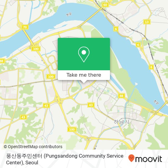 풍산동주민센터 (Pungsandong Community Service Center) map