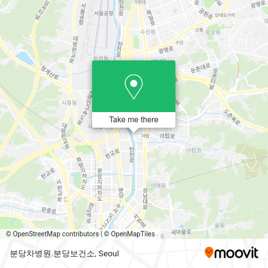 분당차병원.분당보건소 map