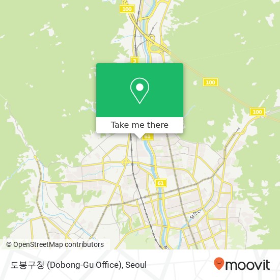 도봉구청 (Dobong-Gu Office) map