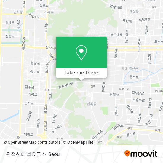 원적산터널요금소 map