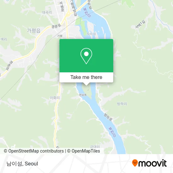 남이섬 map