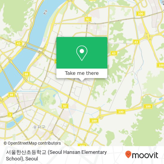 서울한산초등학교 (Seoul Hansan Elementary School) map