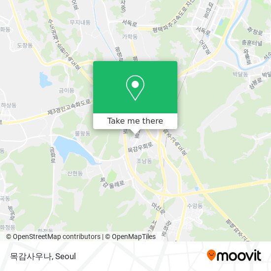 목감사우나 map