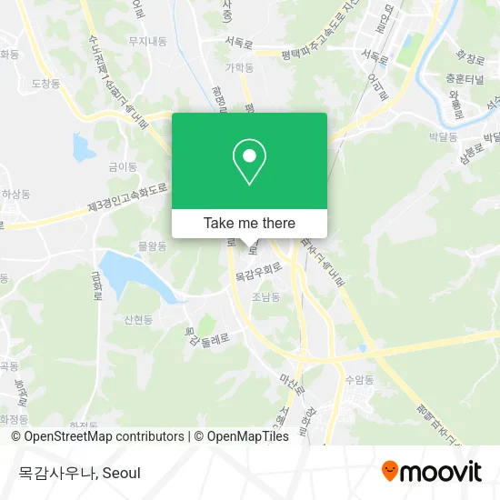목감사우나 map