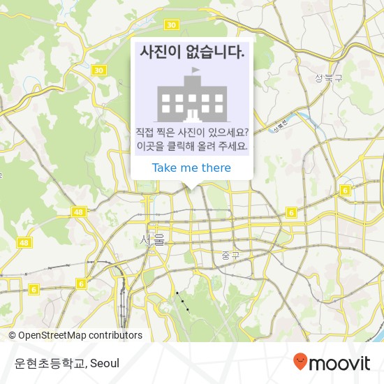 운현초등학교 map