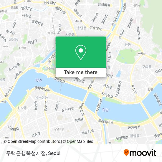 주택은행뚝섬지점 map