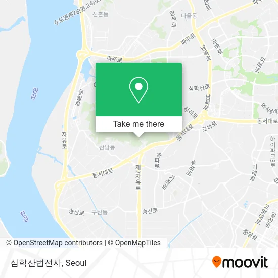 심학산법선사 map