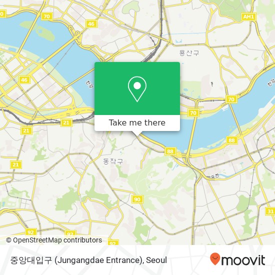 중앙대입구 (Jungangdae Entrance) map