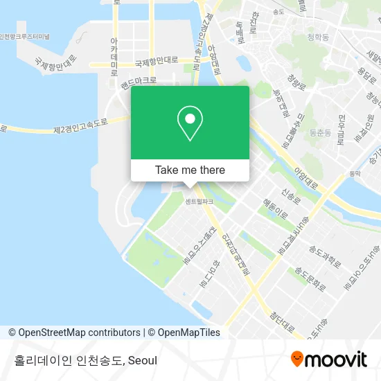 홀리데이인 인천송도 map