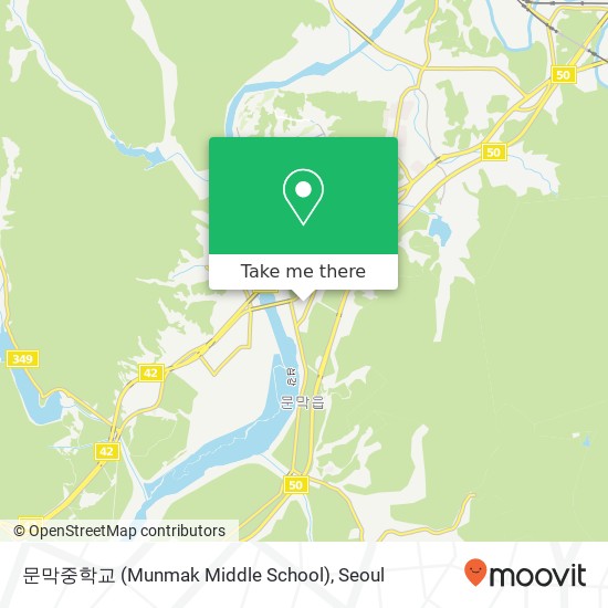 문막중학교 (Munmak Middle School) map