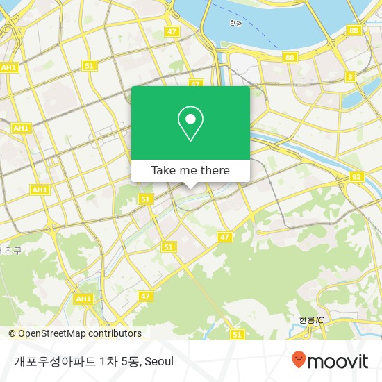 개포우성아파트 1차 5동 map